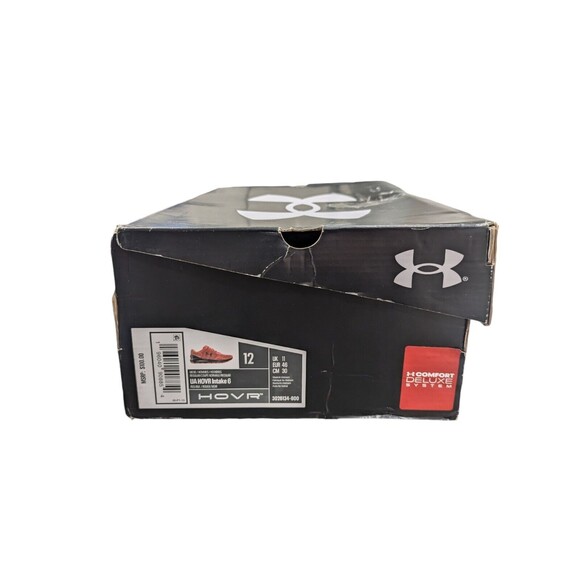Under Armour Hovr Intake 6 Running Shoes Red Black Men's Size 12 - Picture 6 of 6